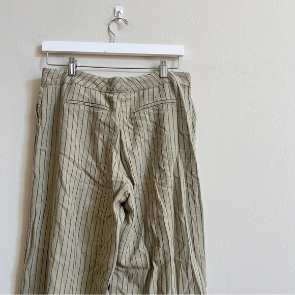 Mango Pin Striped Linen vest and wide leg trousers - Picture 5 of 9
